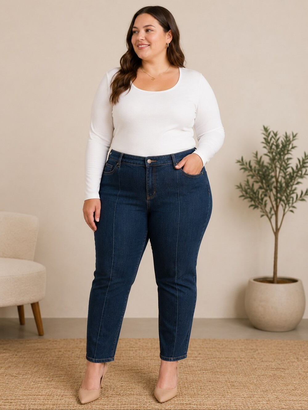 Michael Kors Dark Blue Women’s Jeans Size 14